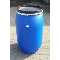 220 Litre Open Top Plastic Storage Drum Barrel Keg With Lid